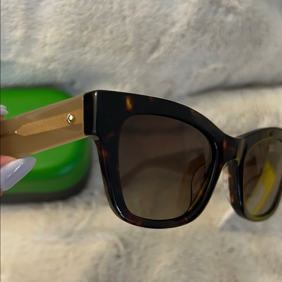 NWT Kate Spade Tortoise Shell Rectangular Sunglasses with Brown Lenses main image 6